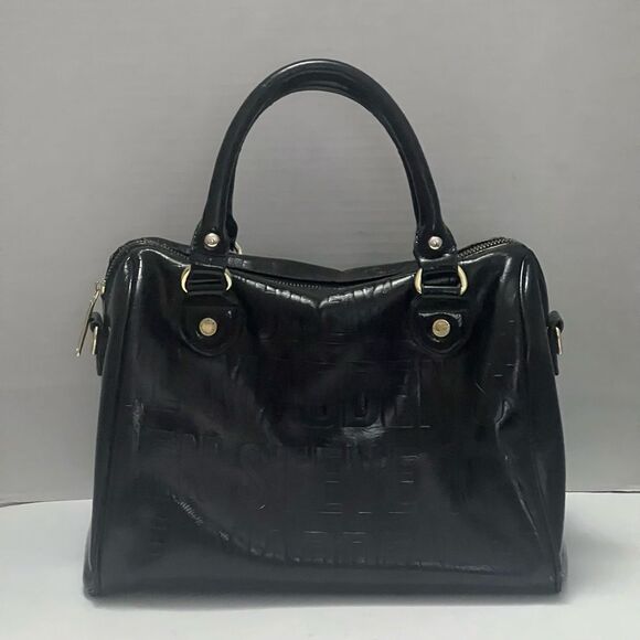 Steve Madden Speedy Satchel Top‎ Handle Handbag Patent-like Casual Solid Tassel - Picture 3 of 14
